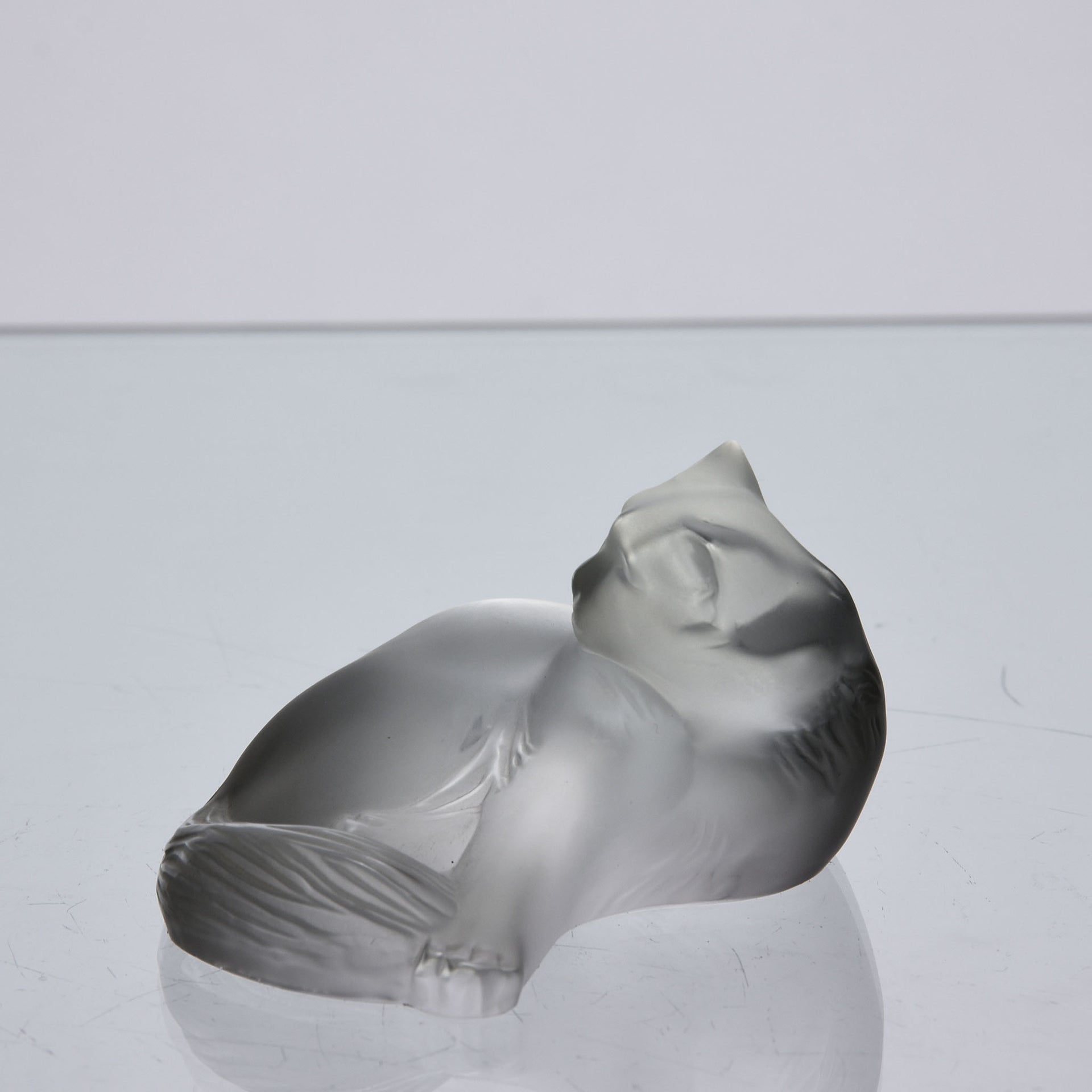 Lalique Glass Cat - Lalique Glass - Hickmet Fine Arts