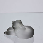 Lalique Glass Cat - Lalique Glass - Hickmet Fine Arts
