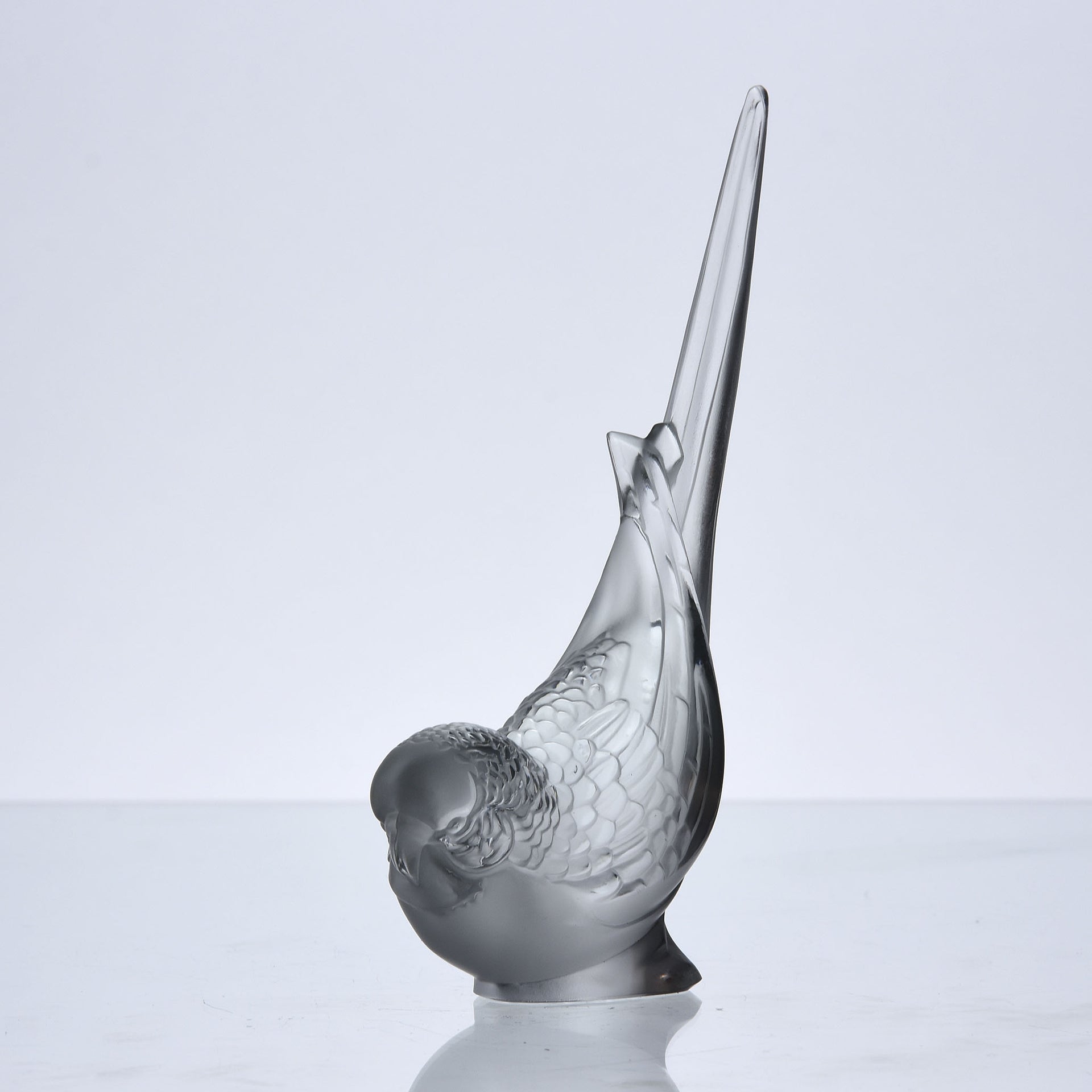 Lalique Glass - Lalique Parakeet - Hickmet Fine Arts