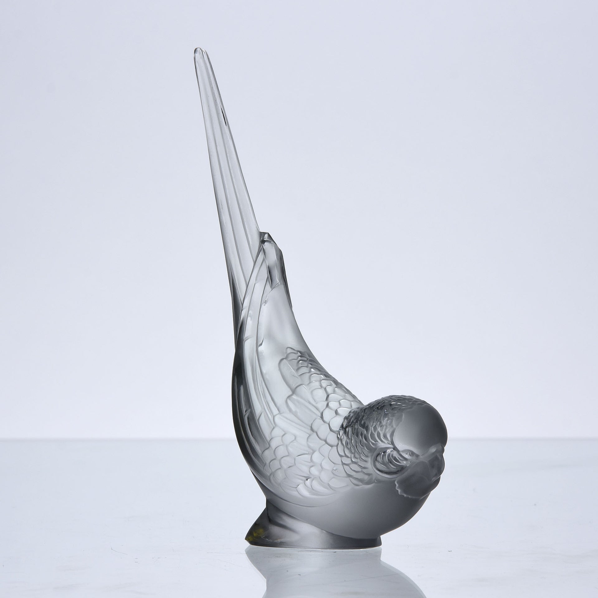 Lalique Glass - Lalique Parakeet - Hickmet Fine Arts