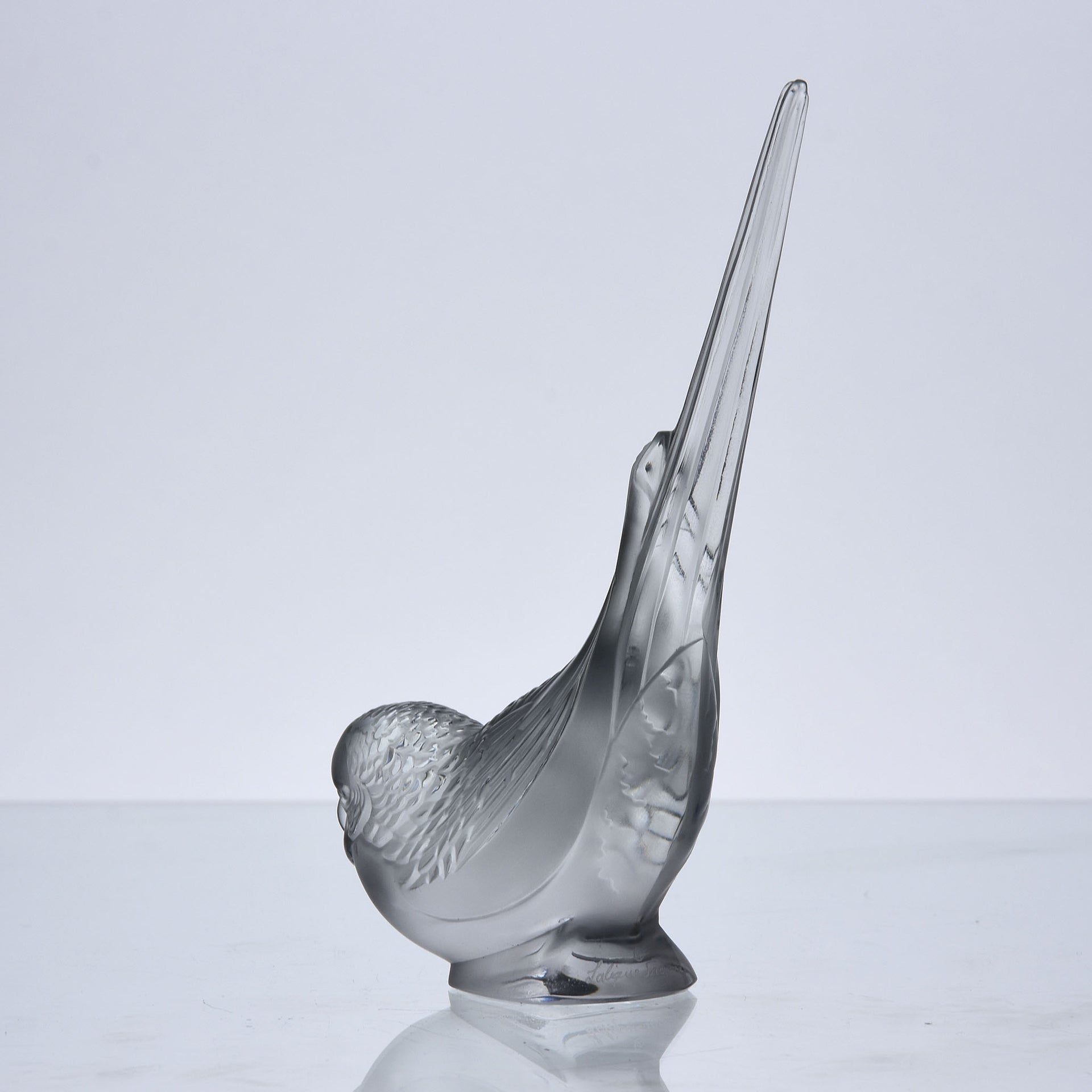 Lalique Glass - Lalique Parakeet - Hickmet Fine Arts
