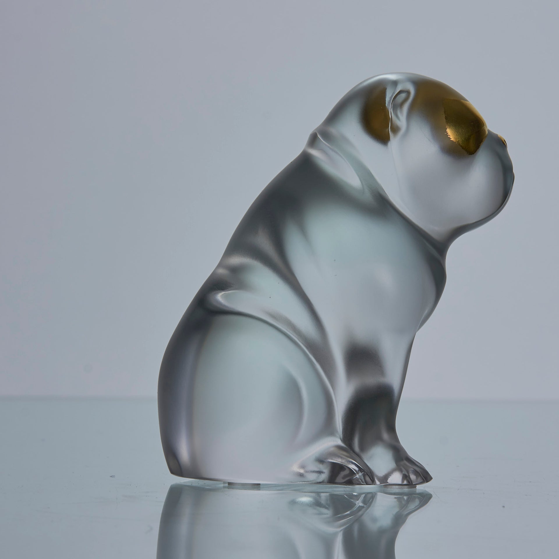 Lalique glass bulldog - Lalique for sale - Rene Lalique Glass - Hickmet Fine Arts