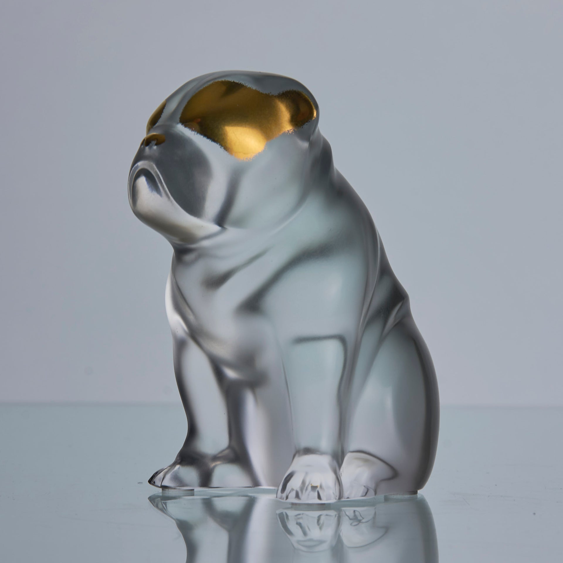 Lalique glass bulldog - Lalique for sale - Rene Lalique Glass - Hickmet Fine Arts