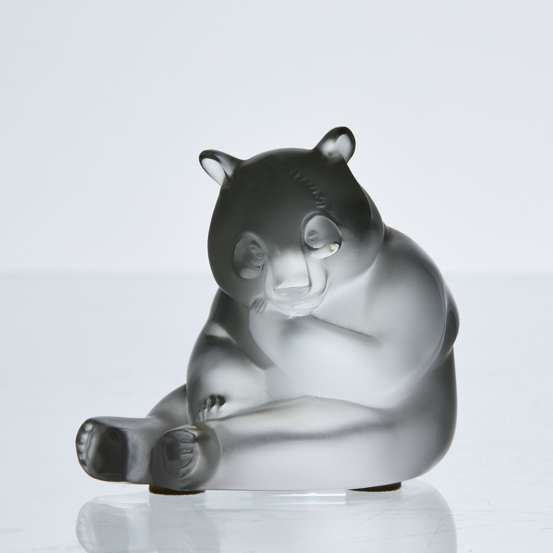 Lalique Glass Panda - Lalique Panda - Hickmet Fine Arts