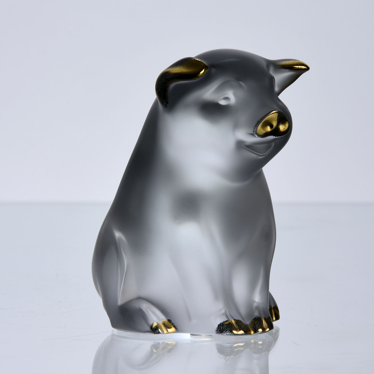 Lalique Pig  - Rene Lalique Glass - Hickmet Fine Arts - Lalique for sale