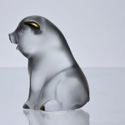 Lalique Pig  - Rene Lalique Glass - Hickmet Fine Arts - Lalique for sale
