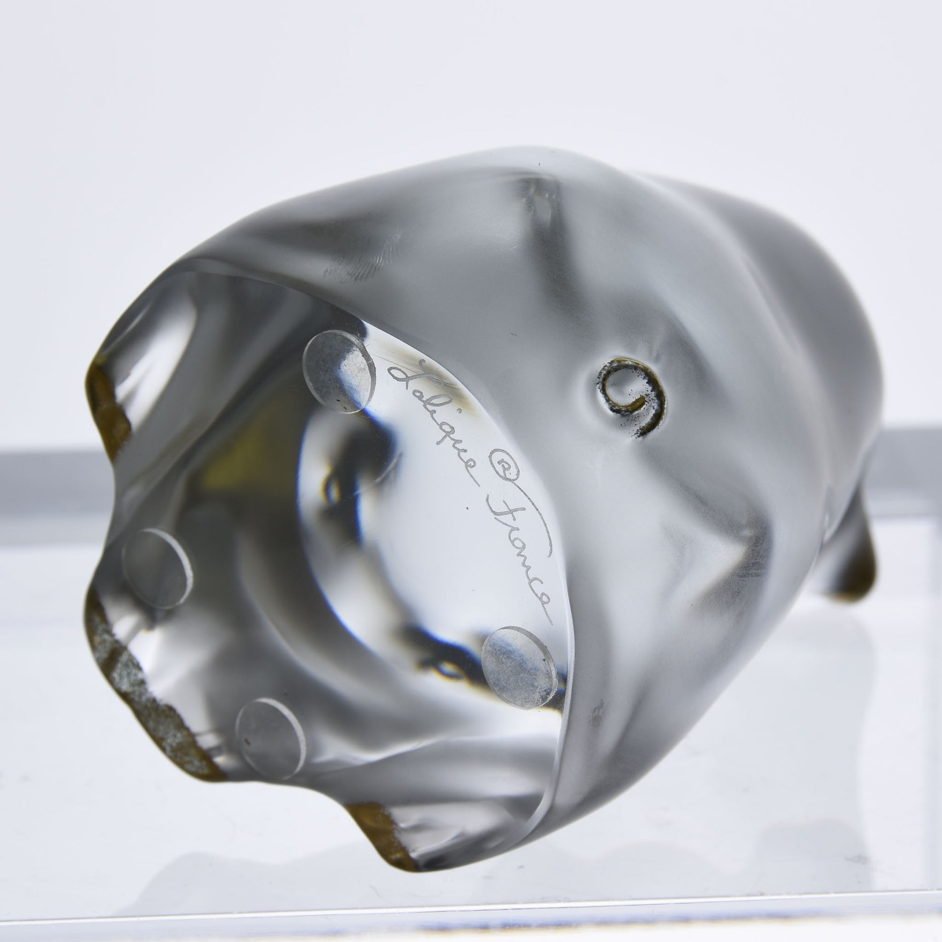 Lalique Pig  - Rene Lalique Glass - Hickmet Fine Arts - Lalique for sale
