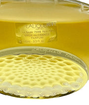Songe Perfume bottle by Marie Claude Lalique An attractive limited edition clear and frosted glass scent bottle, the clear glass body containing the original Lalique perfume complete with a large frosted stopper, depicting a nude among waves - Hickmet Fine Arts