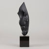 Still Water by Nic Fiddian Green and Lalique An outstanding deep black crytal glass study of a horse gently drinking from a water's surface, raised on a polished black glass plinth