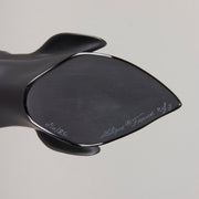 Still Water by Nic Fiddian Green and Lalique An outstanding deep black crytal glass study of a horse gently drinking from a water's surface, raised on a polished black glass plinth