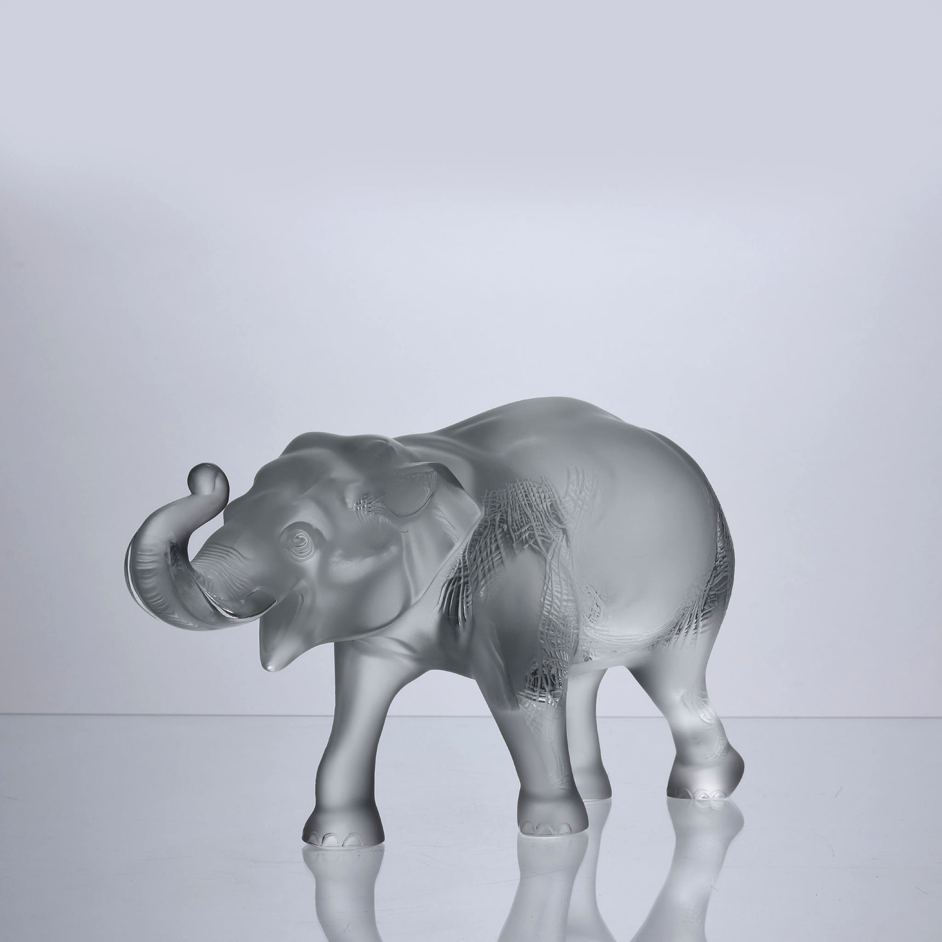 Lalique Elephant - Sumatra Elephant - Rene Lalique Glass - Hickmet Fine Arts - Lalique for sale