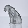 Lalique Tiger - Lalique Glass Tigre Assis - Hickmet Fine Arts