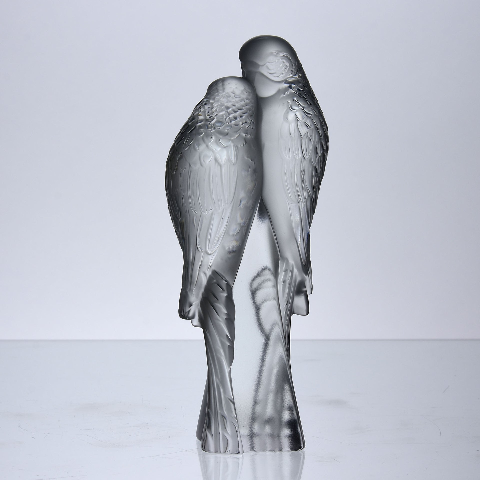 Lalique Lovebirds - Two Parakeets - Hickmet Fine Arts