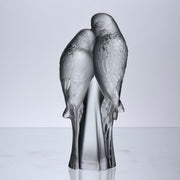 Lalique Lovebirds - Two Parakeets - Hickmet Fine Arts