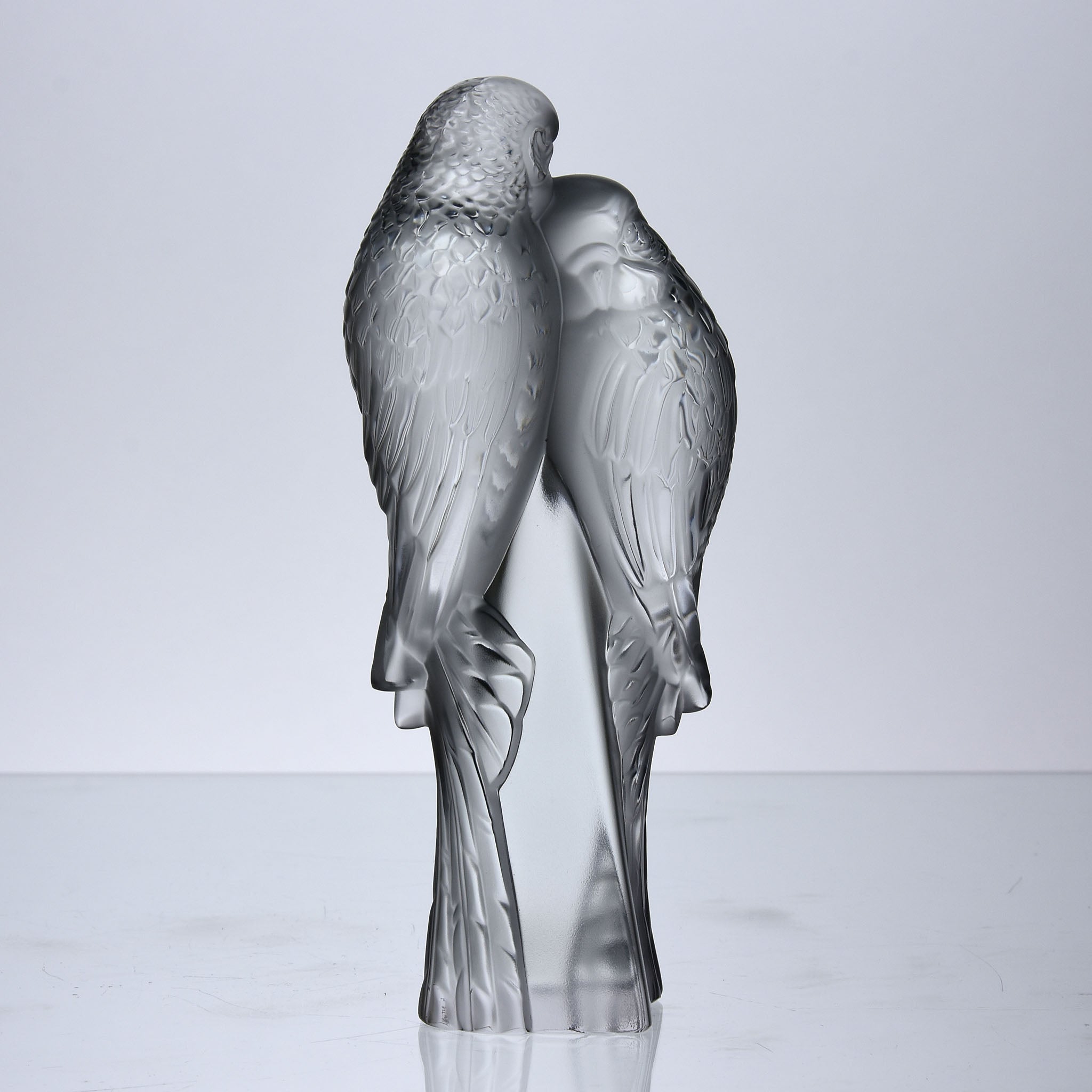 Lalique Lovebirds - Two Parakeets - Hickmet Fine Arts