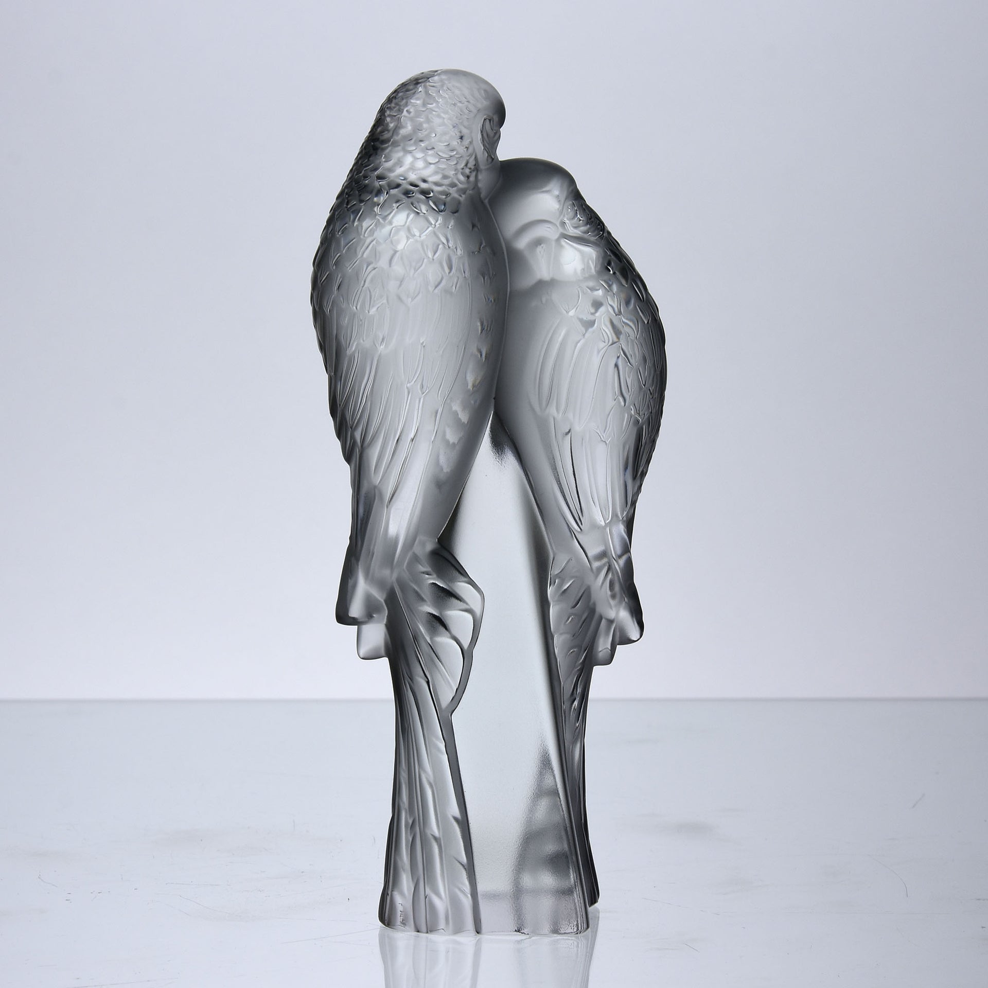 Lalique Lovebirds - Two Parakeets - Hickmet Fine Arts