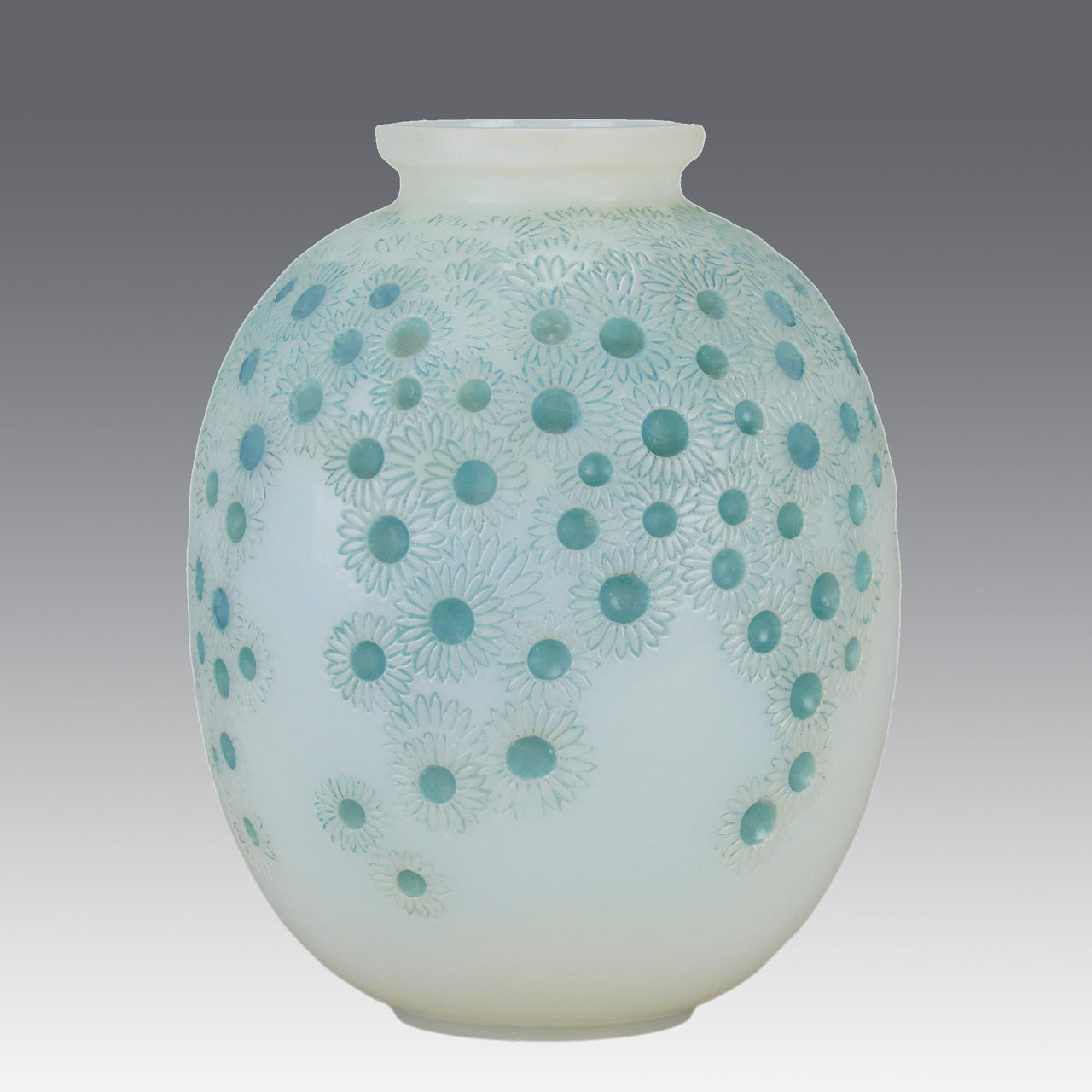 Lalique Marguerites Vase - Rene Lalique Glass - Hickmet Fine Arts
