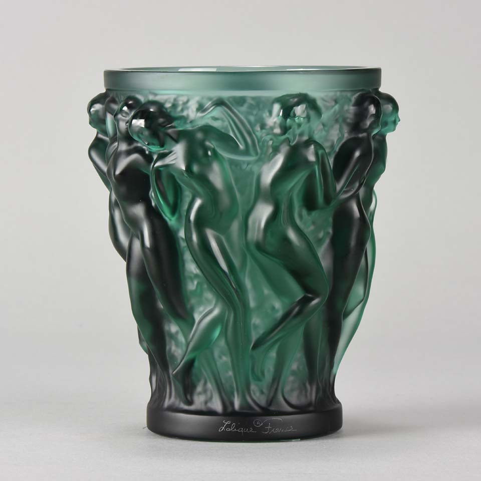 Lalique Bacchantes Glass Vase 