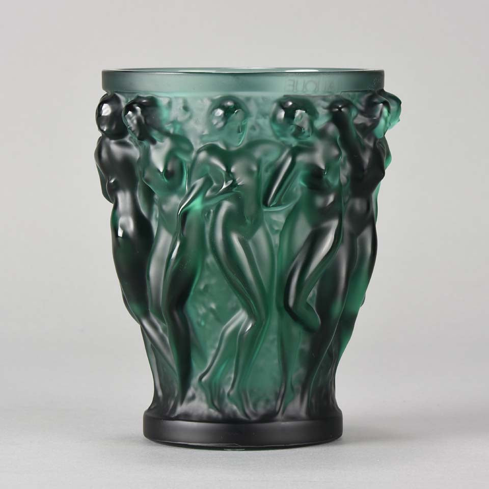 Lalique Bacchantes Glass Vase 