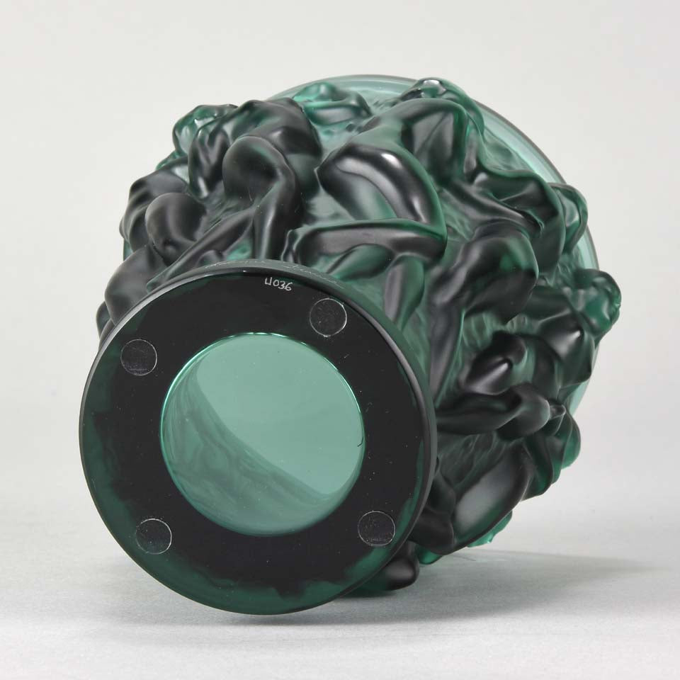 Lalique Bacchantes Glass Vase 