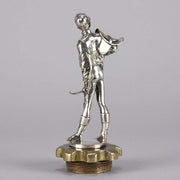 Car Mascot Lalouette Jockey Silvered Bronze 