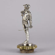 Car Mascot Lalouette Jockey Silvered Bronze 