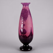 Le Verre Francais Vase Décor Dahlia