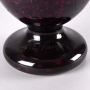 Le Verre Francais Vase Décor Dahlia