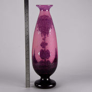 Le Verre Francais Vase Décor Dahlia