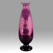 Le Verre Francais Vase Décor Dahlia