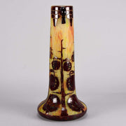 Le Verre Francais Vase Décor Marrons