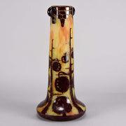 Le Verre Francais Vase Décor Marrons