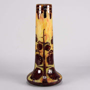 Le Verre Francais Vase Décor Marrons