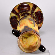 Le Verre Francais Vase Décor Marrons