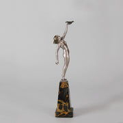 Messenger of Love - Pierre Le Faguays - Art deco figurines - Art Deco Sculpture - Bronze statues for sale - Bronze sculptures for sale - Art Deco Bronze - art deco bronze lady - Hickmet Fine Arts