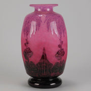 20th Century Glass - Le Verre Francais "Dahlia" -  Hickmet Fine Arts 