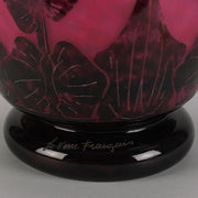 20th Century Glass - Le Verre Francais "Dahlia" -  Hickmet Fine Arts 