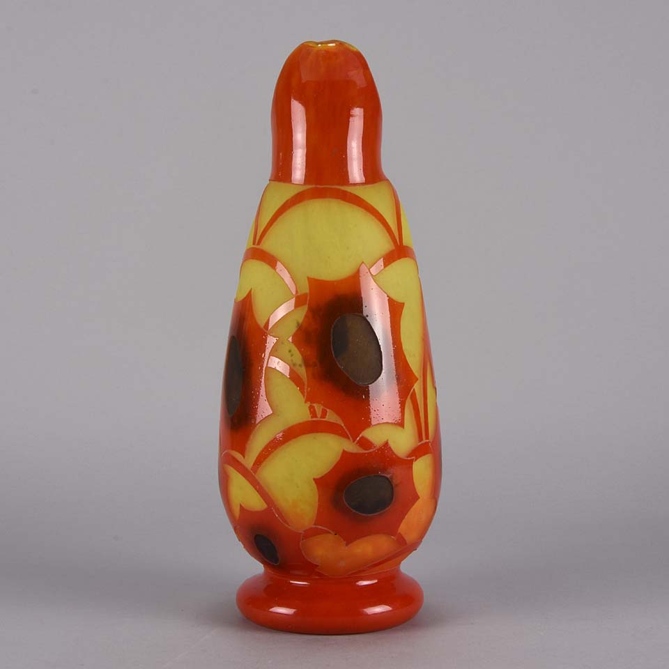 Schneider Glass - Cosmos Vase by Le Verre Francais - Hickmet Fine Arts