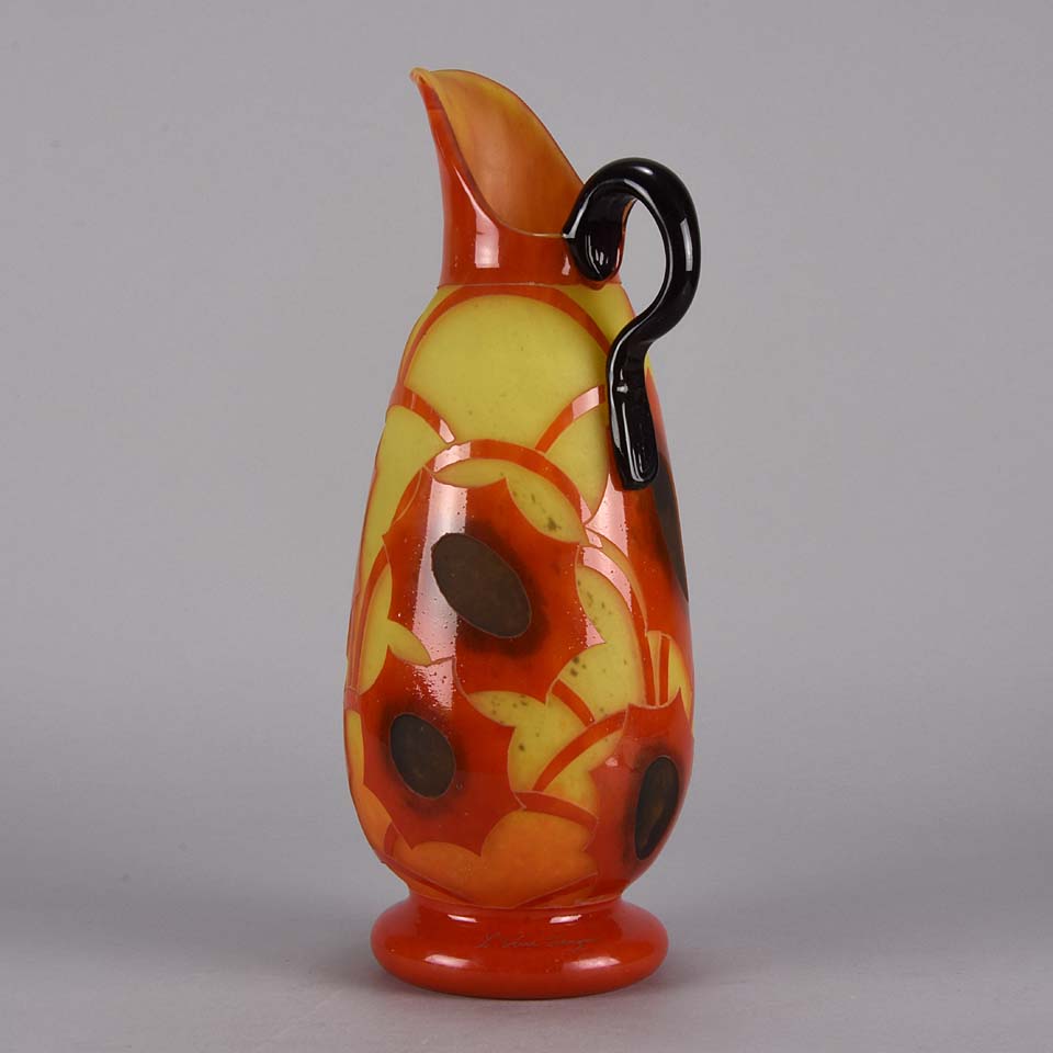 Schneider Glass - Cosmos Vase by Le Verre Francais - Hickmet Fine Arts