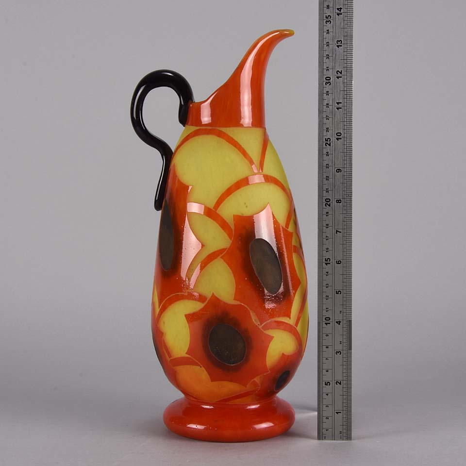 Schneider Glass - Cosmos Vase by Le Verre Francais - Hickmet Fine Arts