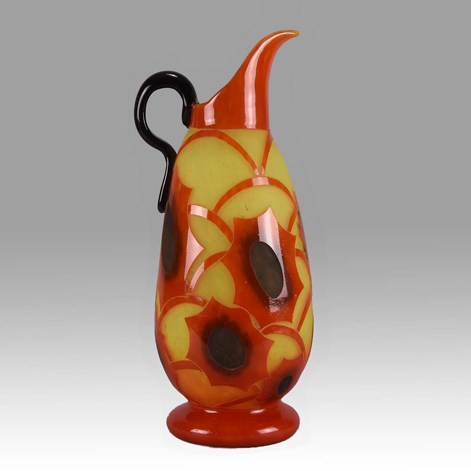 Schneider Glass - Cosmos Vase by Le Verre Francais - Hickmet Fine Arts