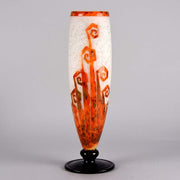 Le Verre Francais Vase Décor Fougère