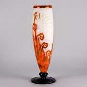 Le Verre Francais Vase Décor Fougère