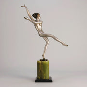 Josef Lorenzl - Leg Out - Art deco figurines - Art Deco Sculpture - Art Deco Bronze Figurines - Art Deco Bronze Lady - Hickmet Fine Arts