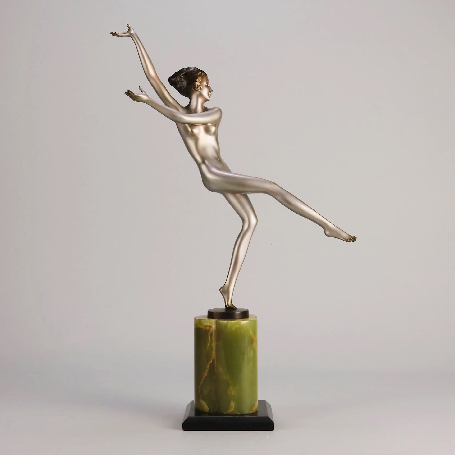Josef Lorenzl - Leg Out - Art deco figurines - Art Deco Sculpture - Art Deco Bronze Figurines - Art Deco Bronze Lady - Hickmet Fine Arts