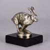 Lejuene Car Mascot - Running Hare by Louis Lejeune - Hickmet Fine Arts