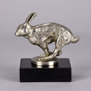 Lejuene Car Mascot - Running Hare by Louis Lejeune - Hickmet Fine Arts