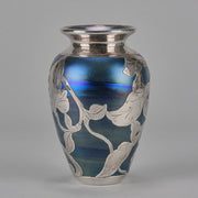 Iridescent Blue Silvered Vase - Loetz Vase - Loetz Glass - Art Nouveau Glass - Hickmet Fine Arts