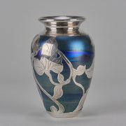 Iridescent Blue Silvered Vase - Loetz Vase - Loetz Glass - Art Nouveau Glass - Hickmet Fine Arts