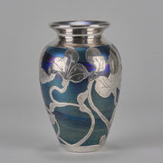 Iridescent Blue Silvered Vase - Loetz Vase - Loetz Glass - Art Nouveau Glass - Hickmet Fine Arts